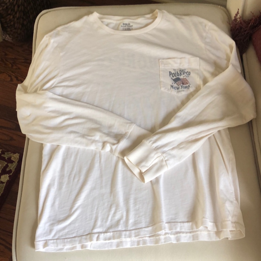 Men’s medium polo Ralph Lauren long sleeve tee